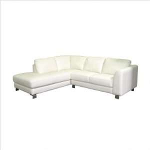 Moroni # 339 sectional Paloma Top Grain Leather L Shaped Sofa Chaise 