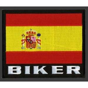  SPAIN COUNTRY SPANISH FLAG Embroidered Biker Vest Patch 