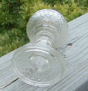 VINTAGE ANTIQUE EAPG OLD 1800 GLASS MINIATURE OIL LAMP  