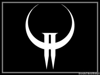 Quake 2 Logo Die Cut Decal Vinyl Sticker (2x)  