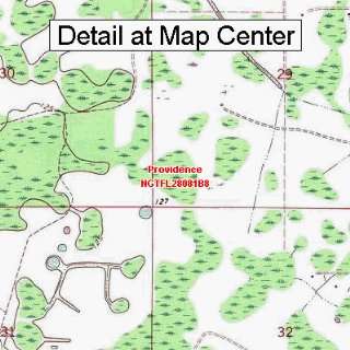  USGS Topographic Quadrangle Map   Providence, Florida 