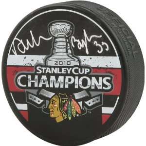 Dustin Byfuglien Chicago Blackhawks Autographed 2010 Stanley Cup Logo 