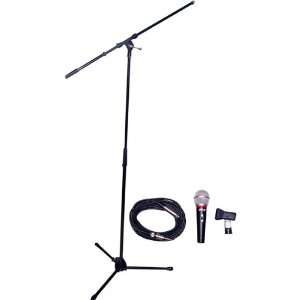  New Vocal Microphone with Tripod Boom Stand and Mic Cable 