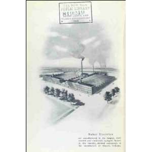  Reprint Baker Electrics; View of the factory 1909