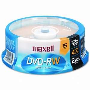  New DVD RW Discs 4.7GB 2x Spindle Gold 15/Pack Case Pack 1 
