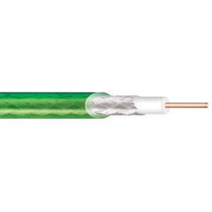   Foot In Wall Broadcast Grade 75 OHM RG 6 Coax Cable Green: Electronics