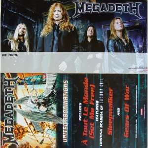 United Abominations   Two Sided Poster   Rare   New   Dave Mustaine 