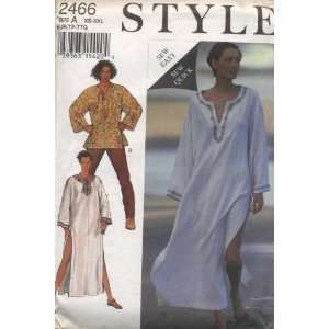   Tunic in Two Lengths Sewing Pattern #2466: Arts, Crafts & Sewing