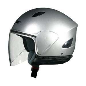    AFX FX 48 Open Face With Shield Helmet X Large  Silver Automotive