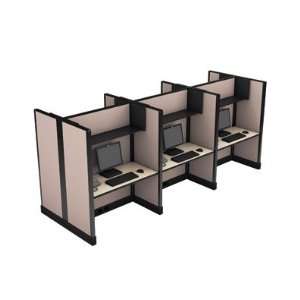   Solutions Full Height Call Center Cubicles, Pod of 6