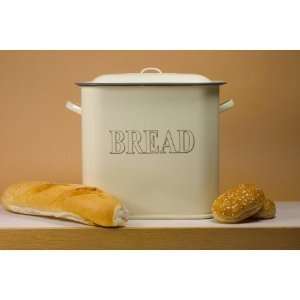  Oblong Bread Bin Cream 34cm [Kitchen & Home]: Home 