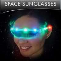  Up Space Sunglasses Shades Burning Rave Man Accessories Party Lighted