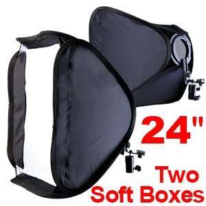  2 Pcs 24x24 Soft Box For Photo Studio Flash Light 