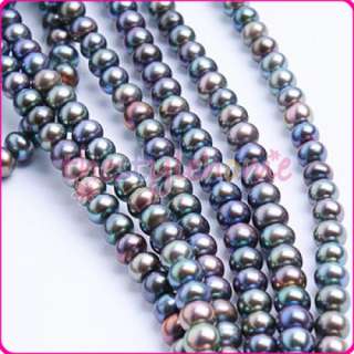 bathroom furniture 4x6mm peacock blue rondelle freshwater pearl beads 