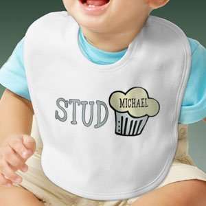  Personalized Baby Bib   Stud Muffin: Baby