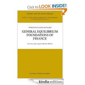 General Equilibrium Foundations of Finance Structure of Incomplete 
