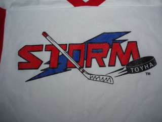 vtg TOLEDO STORM JERSEY Walleye Goaldiggers YOUTH SM  