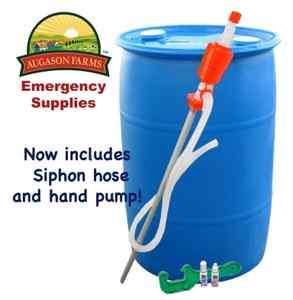 55 gallon Barrel Purified Water Storage Emergency Kit  