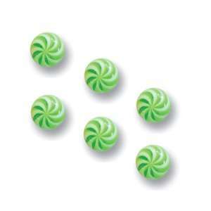  Replacement Green Candy Stripe UV Balls for Barbells   14g 