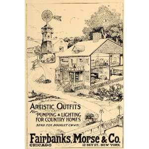  1907 Ad Fairbanks Morse Artistic Outfits Lighting Homes 