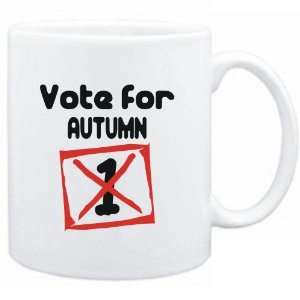    Mug White  Vote for Autumn  Female Names