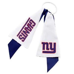   : NEW YORK GIANTS PONYTAIL HOLDER HAIR TIE RIBBON: Sports & Outdoors