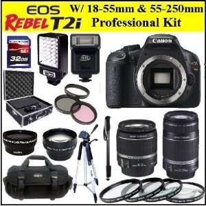 : Canon EOS Rebel T2i 18 MP CMOS APS C Digital SLR Camera with Canon 