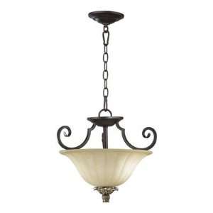  Quorum 2801 15 44 Capella Convertible Pendant in Toasted 