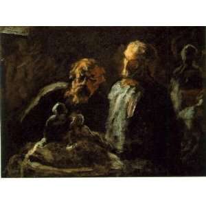   name: Two Sculptors, By Daumier Honoré   Home & Kitchen