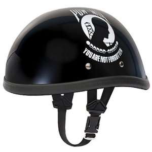   POW MIA Skull Cap Novelty Motorcycle Half Helmet [Small]: Automotive
