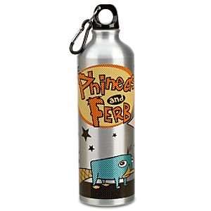    Disney Phineas and Ferb Aluminum Water Bottle: Kitchen & Dining