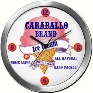  CARABALLO 14 Inch Ice Cream Metal Clock Quartz Movement 
