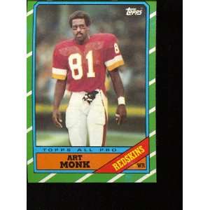  1986 Topps #175 Art Monk: Sports Collectibles