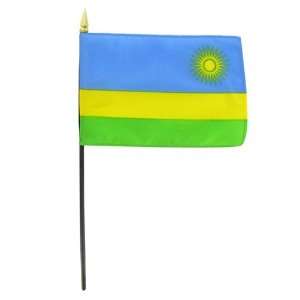  Rwanda 4 x 6 Stick Flag: Patio, Lawn & Garden