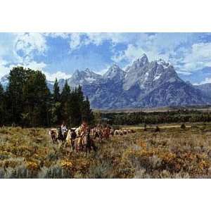  Paul Calle   In the Valley of the Grand Tetons Canvas 