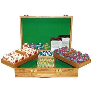 Trademark Games 300   Pc. Paulson® Top Hat and Cane Chip Set with Oak 
