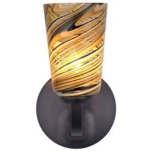  Carnevale Taupe Feather Rondo Wall Sconce  R084177 Finish 