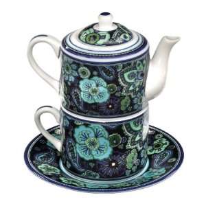  Vera Bradley Tea for One  Blue Rhapsody: Kitchen & Dining