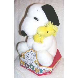   Peanuts 11 Plush Sitting Snoopy Hugging Woodstock Doll: Toys & Games