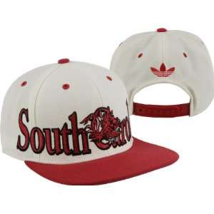  South Carolina Gamecocks adidas White Crown Snapback Hat 