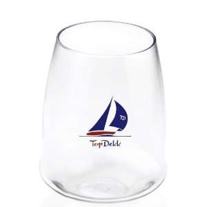  TD Plastic Stemless Wine Glasses
