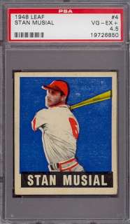 1948 Leaf #4 Stan Musial Rookie HOF Cardinals PSA 4.5 *274199  