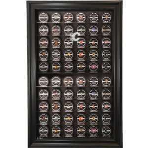  Caseworks Calgary Flames Black 60 Puck Display Case Cell 