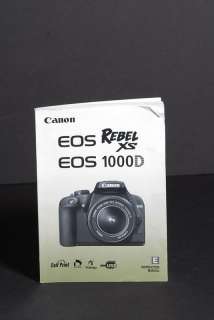 Canon Genuine EOS 1000D / XS Instruction Book  