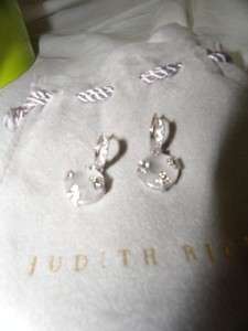 Judith Ripka Rock Crystal & Diamond Earrings  
