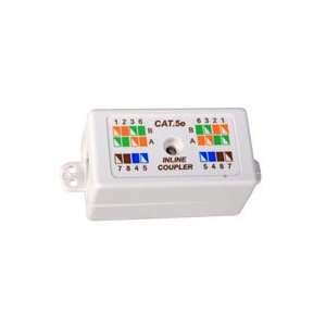 Cat5e Inline Coupler, Gold Plated 