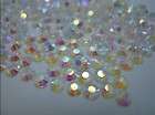 1000 RHINESTONE RESIN 3MM FLATBACK 12SS CRYSTAL AB COLOR UNFOILED SS12