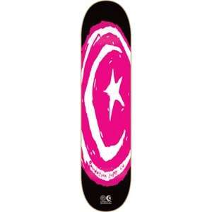  Foundation Original Star/Moon Pink Skateboard Deck   7.75 