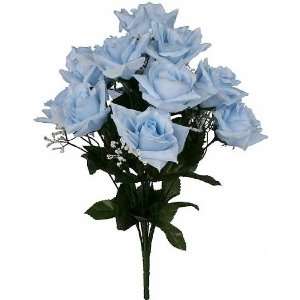  19 Light Blue Open Rose Floral Bush: Arts, Crafts 