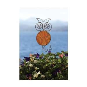  Ceramic Owl Staked   (Outside Ornaments) (Owl) (Stakes 